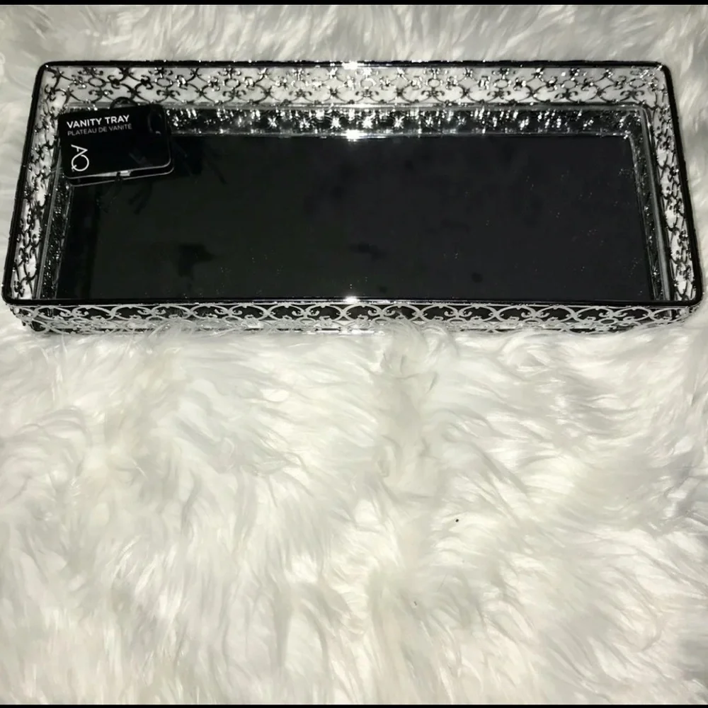 Vanity Tray | Silver Mirror Tray | SALE 🎉